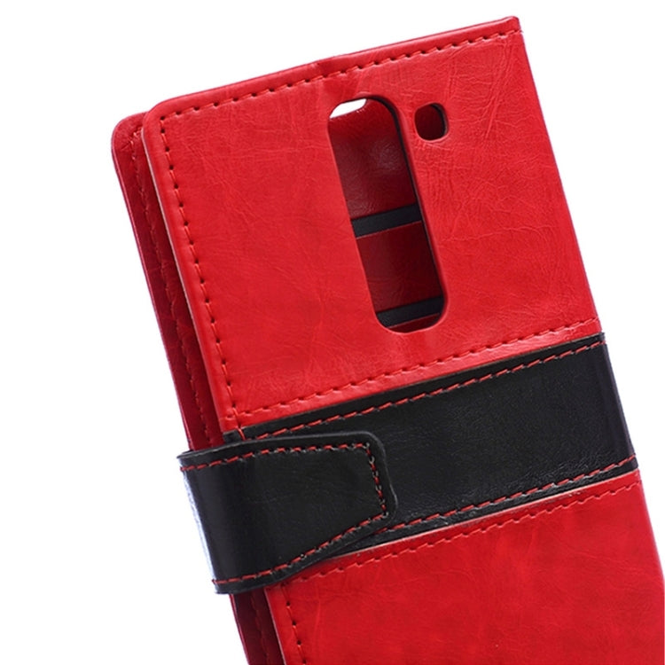 Crazy Horse Texture Horizontal Flip Color Matching Leather Case with Card Slots & Wallet & Holder for LG Magna