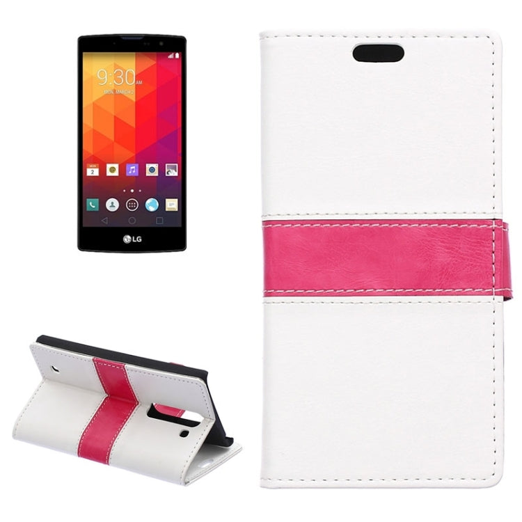 Crazy Horse Texture Horizontal Flip Color Matching Leather Case with Card Slots & Wallet & Holder for LG Magna