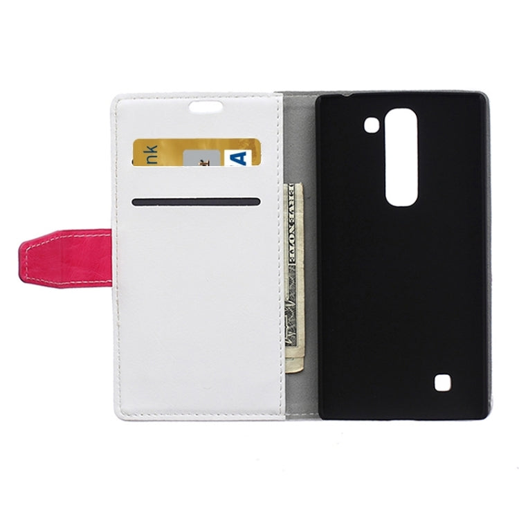 Crazy Horse Texture Horizontal Flip Color Matching Leather Case with Card Slots & Wallet & Holder for LG Magna