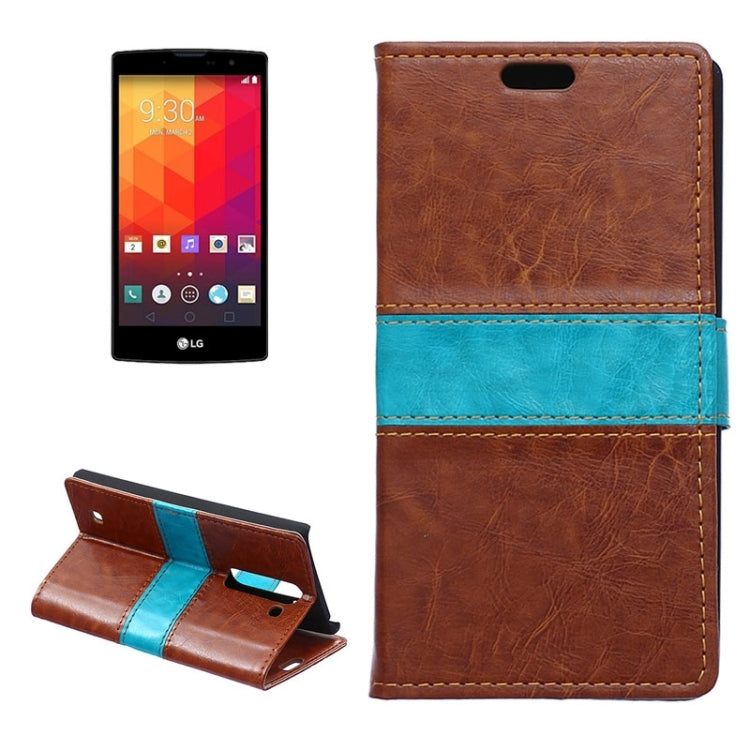 Crazy Horse Texture Horizontal Flip Color Matching Leather Case with Card Slots & Wallet & Holder for LG Magna
