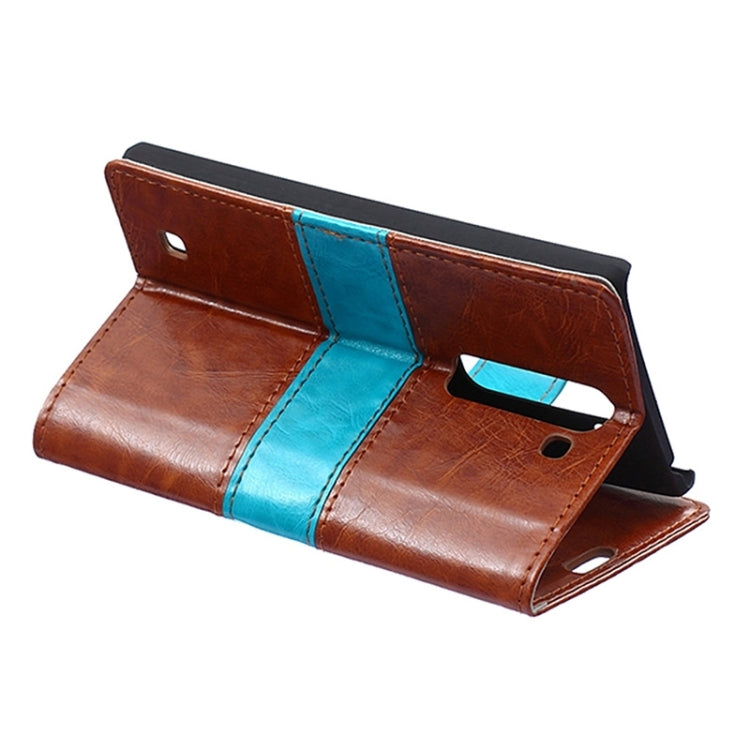 Crazy Horse Texture Horizontal Flip Color Matching Leather Case with Card Slots & Wallet & Holder for LG Magna