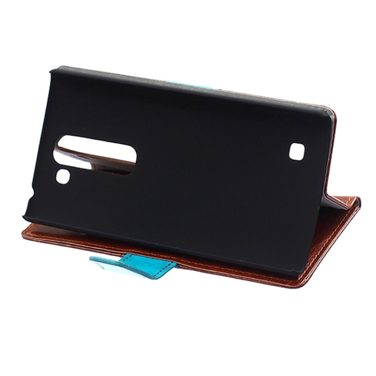 Crazy Horse Texture Horizontal Flip Color Matching Leather Case with Card Slots & Wallet & Holder for LG Magna