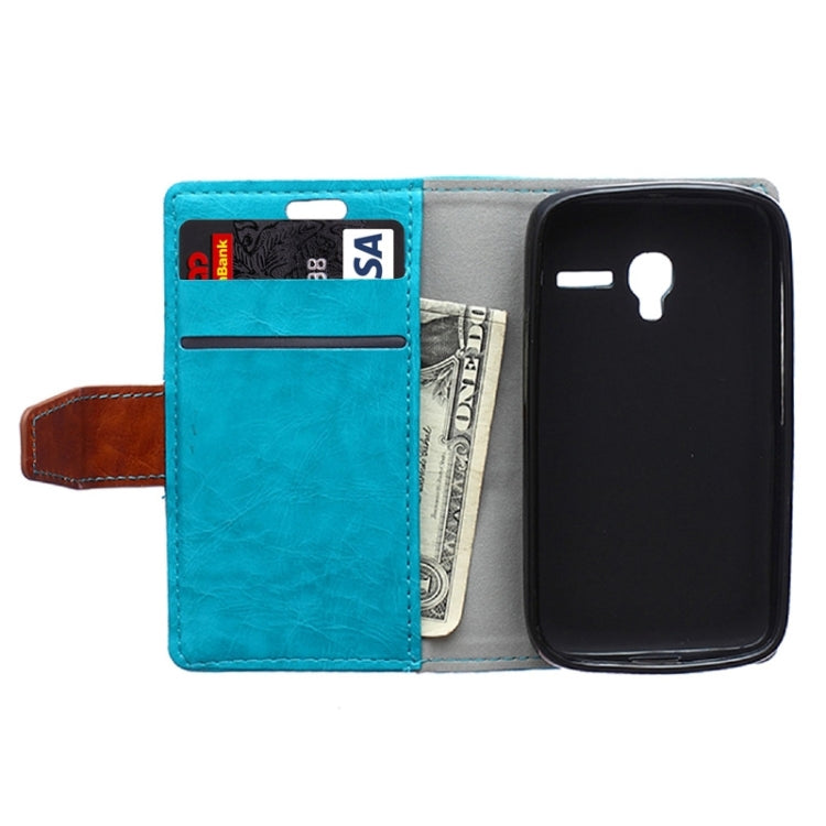 Crazy Horse Texture Horizontal Flip Color Matching Leather Case with Card Slots & Wallet & Holder for Alcatel OneTouch Pixi 3 / OT4009D