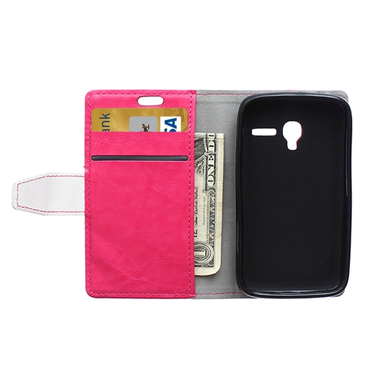 Crazy Horse Texture Horizontal Flip Color Matching Leather Case with Card Slots & Wallet & Holder for Alcatel OneTouch Pixi 3 / OT4009D