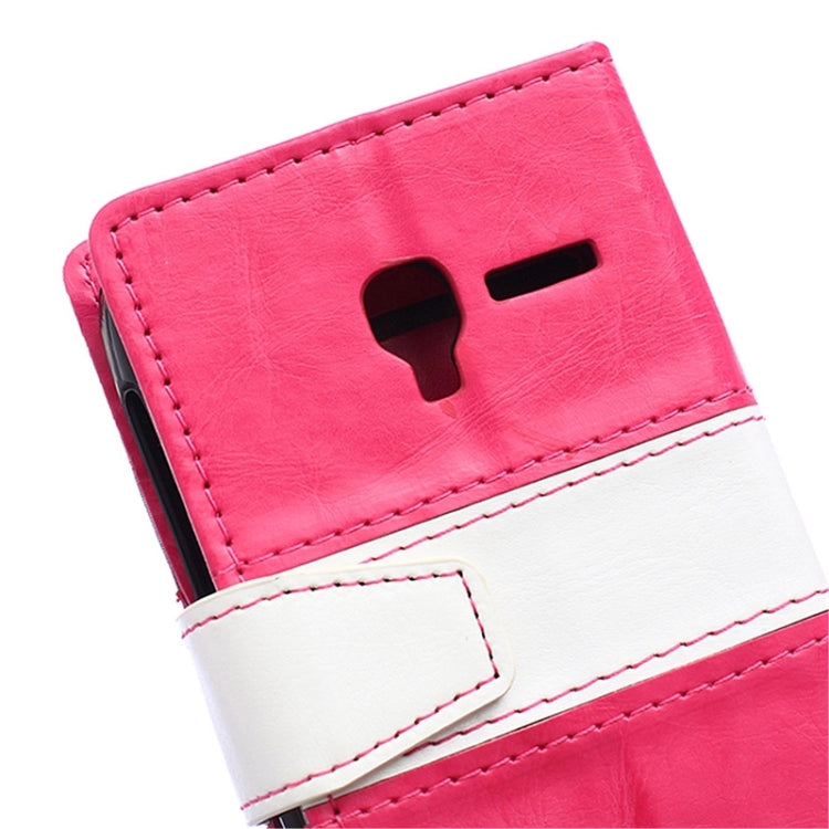 Crazy Horse Texture Horizontal Flip Color Matching Leather Case with Card Slots & Wallet & Holder for Alcatel OneTouch Pixi 3 / OT4009D