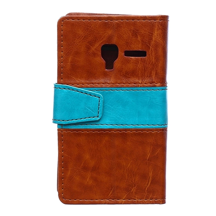 Crazy Horse Texture Horizontal Flip Color Matching Leather Case with Card Slots & Wallet & Holder for Alcatel OneTouch Pixi 3 / OT4009D