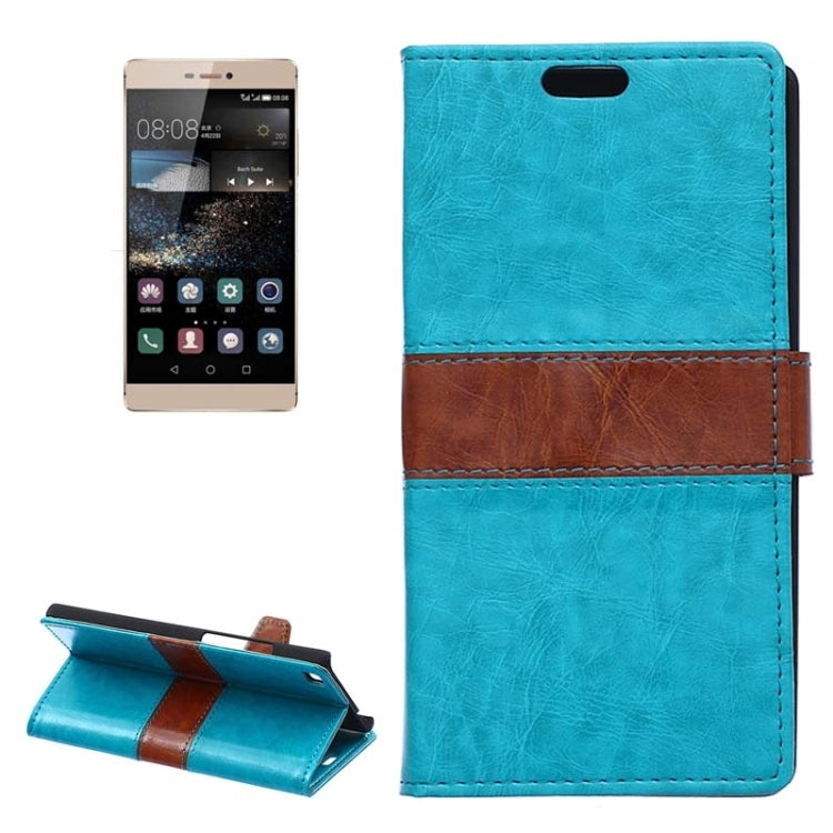 Crazy Horse Texture Horizontal Flip Color Matching Leather Case with Card Slots & Wallet & Holder for Huawei P8