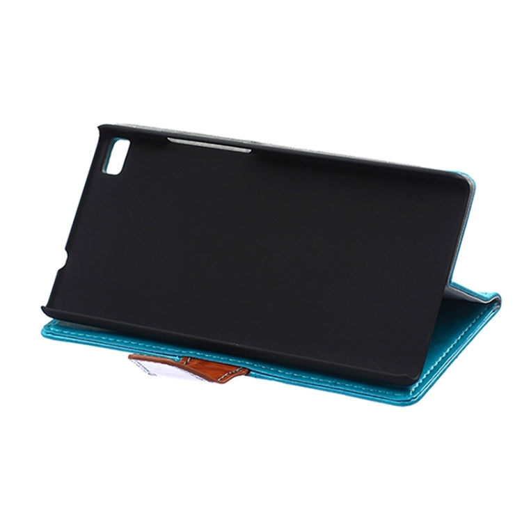 Crazy Horse Texture Horizontal Flip Color Matching Leather Case with Card Slots & Wallet & Holder for Huawei P8