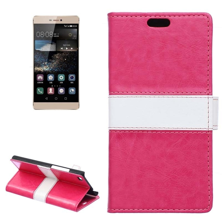 Crazy Horse Texture Horizontal Flip Color Matching Leather Case with Card Slots & Wallet & Holder for Huawei P8