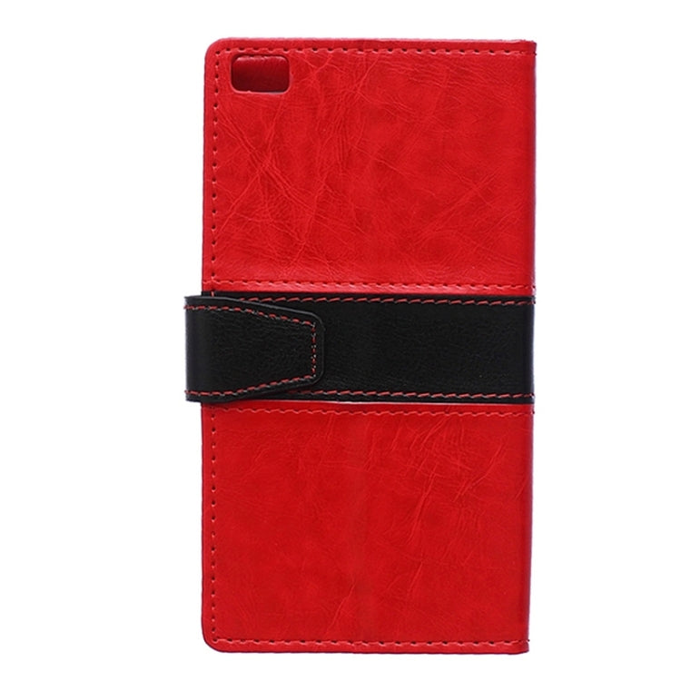 Crazy Horse Texture Horizontal Flip Color Matching Leather Case with Card Slots & Wallet & Holder for Huawei P8