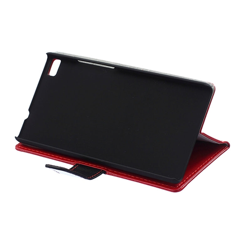 Crazy Horse Texture Horizontal Flip Color Matching Leather Case with Card Slots & Wallet & Holder for Huawei P8