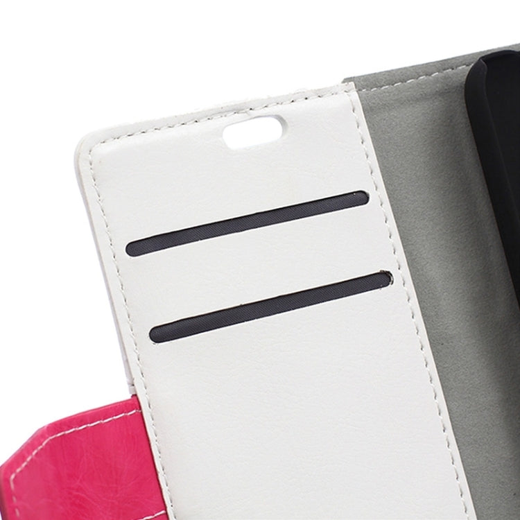 Crazy Horse Texture Horizontal Flip Color Matching Leather Case with Card Slots & Wallet & Holder for Huawei Y360