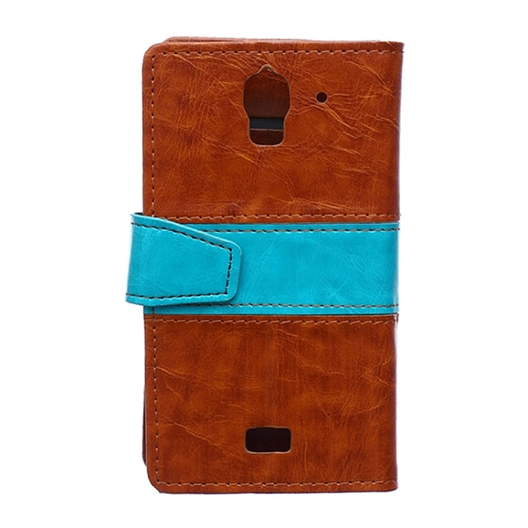 Crazy Horse Texture Horizontal Flip Color Matching Leather Case with Card Slots & Wallet & Holder for Huawei Y360