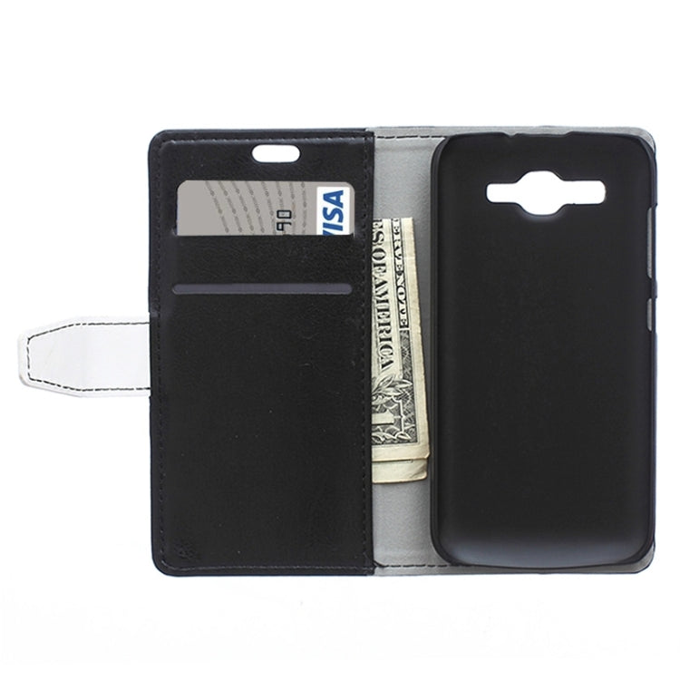 Crazy Horse Texture Horizontal Flip Color Matching Leather Case with Card Slots & Wallet & Holder for Huawei Ascend Y520