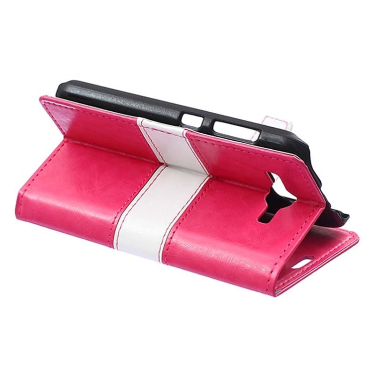 Crazy Horse Texture Horizontal Flip Color Matching Leather Case with Card Slots & Wallet & Holder for Huawei Ascend Y520