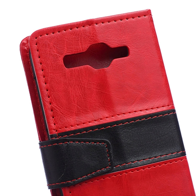 Crazy Horse Texture Horizontal Flip Color Matching Leather Case with Card Slots & Wallet & Holder for Huawei Ascend Y520