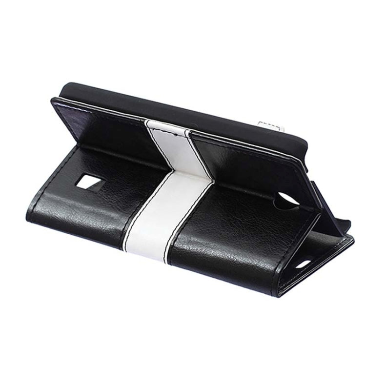 Crazy Horse Texture Horizontal Flip Color Matching Leather Case with Card Slots & Wallet & Holder for Huawei Ascend Y635