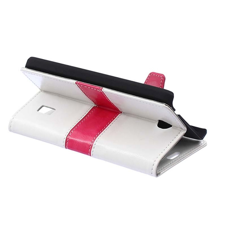 Crazy Horse Texture Horizontal Flip Color Matching Leather Case with Card Slots & Wallet & Holder for Huawei Ascend Y635