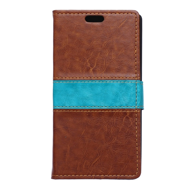 Crazy Horse Texture Horizontal Flip Color Matching Leather Case with Card Slots & Wallet & Holder for Huawei Ascend Y635