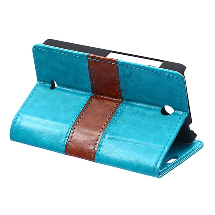 Crazy Horse Texture Horizontal Flip Color Matching Leather Case with Card Slots & Wallet & Holder for Microsoft Lumia 430