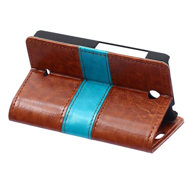 Crazy Horse Texture Horizontal Flip Color Matching Leather Case with Card Slots & Wallet & Holder for Microsoft Lumia 430