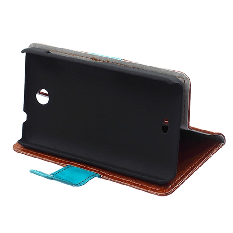 Crazy Horse Texture Horizontal Flip Color Matching Leather Case with Card Slots & Wallet & Holder for Microsoft Lumia 430