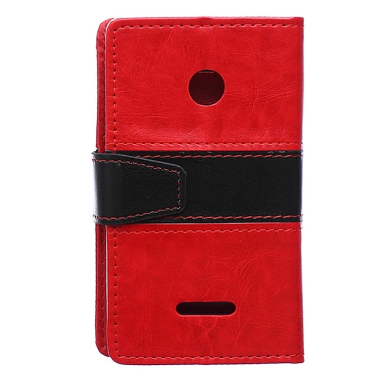 Crazy Horse Texture Horizontal Flip Color Matching Leather Case with Card Slots & Wallet & Holder for Microsoft Lumia 435