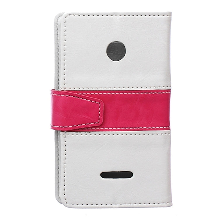 Crazy Horse Texture Horizontal Flip Color Matching Leather Case with Card Slots & Wallet & Holder for Microsoft Lumia 435