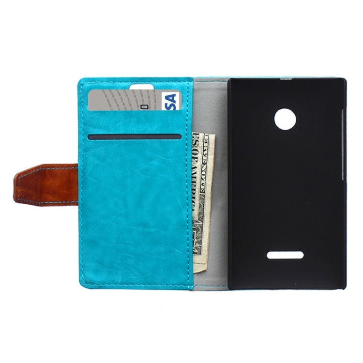 Crazy Horse Texture Horizontal Flip Color Matching Leather Case with Card Slots & Wallet & Holder for Microsoft Lumia 532