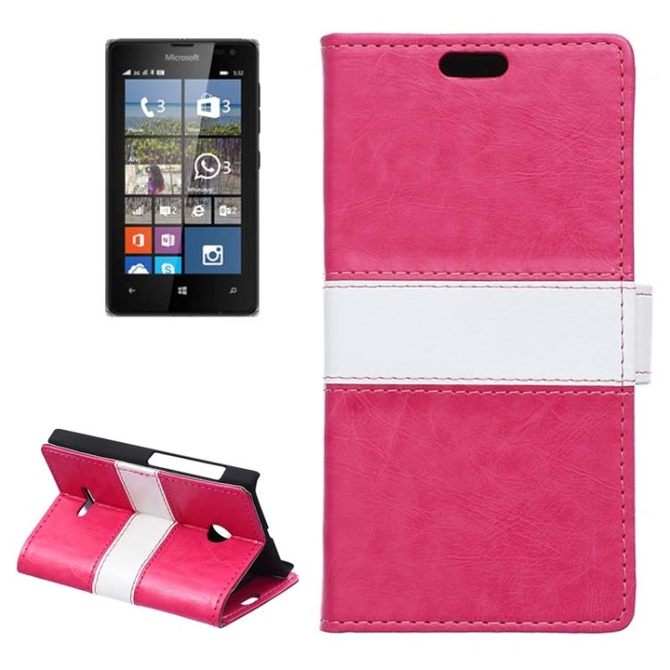 Crazy Horse Texture Horizontal Flip Color Matching Leather Case with Card Slots & Wallet & Holder for Microsoft Lumia 532