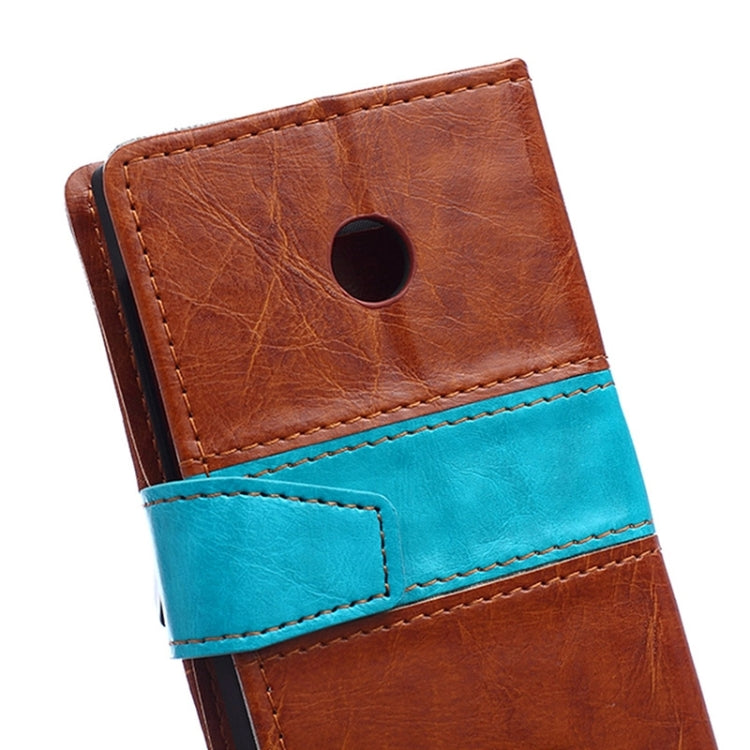Crazy Horse Texture Horizontal Flip Color Matching Leather Case with Card Slots & Wallet & Holder for Microsoft Lumia 532