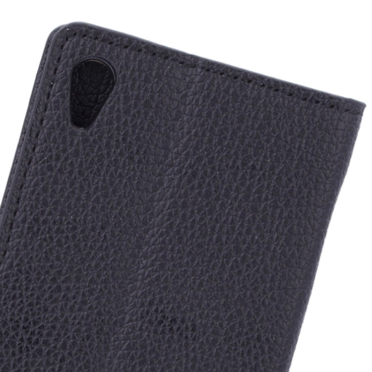 Litchi Texture Horizontal Flip Magnetic Buckle Leather Case with Card Slots & Wallet & Holder for Sony Xperia Z3+