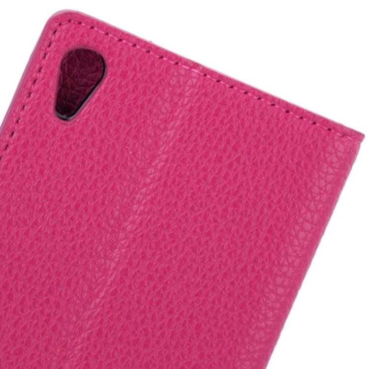 Litchi Texture Horizontal Flip Magnetic Buckle Leather Case with Card Slots & Wallet & Holder for Sony Xperia Z3+