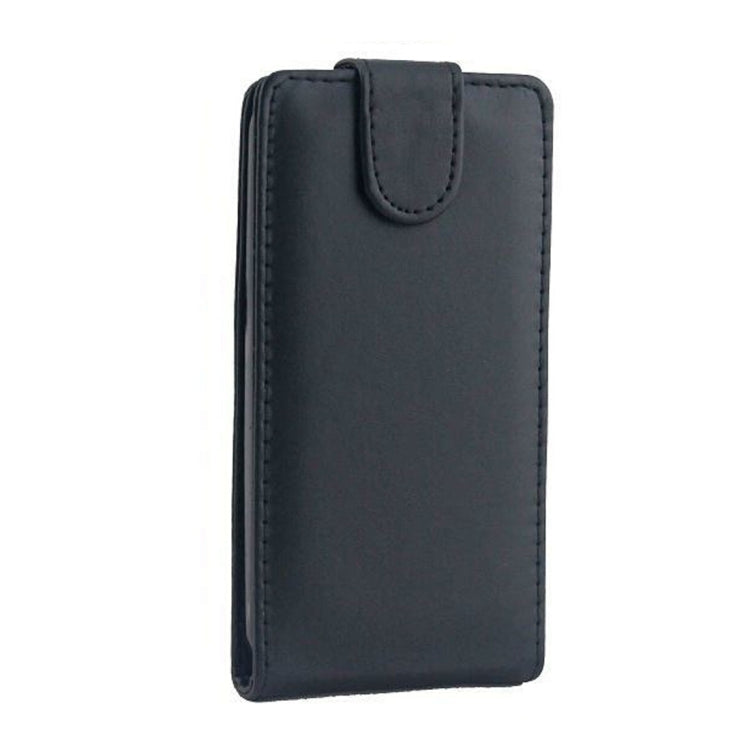 Vertical Flip Magnetic Snap Leather Case for Motorola Moto G (2nd Gen.) / XT1063 / XT1068 / XT1069(Black)