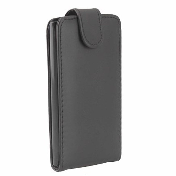 Vertical Flip Magnetic Snap Leather Case for Nokia Lumia 1020(Black)
