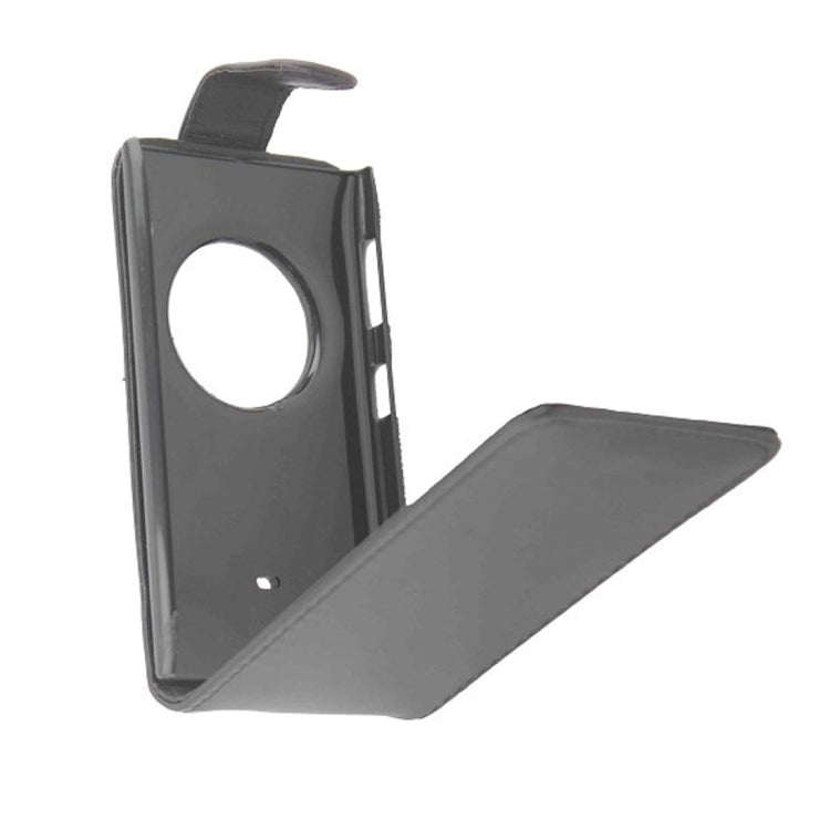 Vertical Flip Magnetic Snap Leather Case for Nokia Lumia 1020(Black)