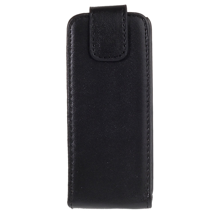 Vertical Flip Magnetic Snap Leather Case for Nokia Lumia 1050(Black)