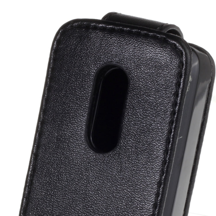 Vertical Flip Magnetic Snap Leather Case for Nokia Lumia 1050(Black)