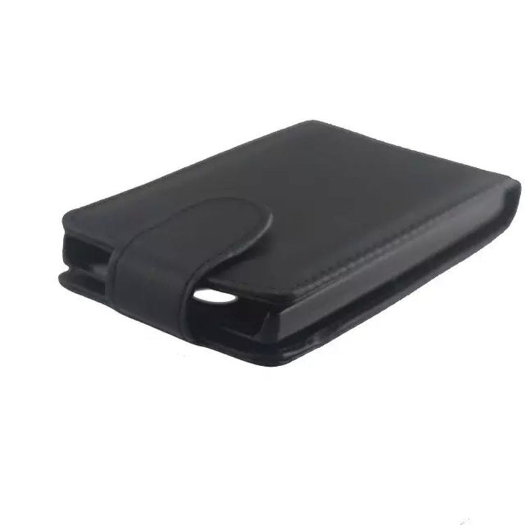 Vertical Flip Magnetic Snap Leather Case for Microsoft Lumia 435(Black)