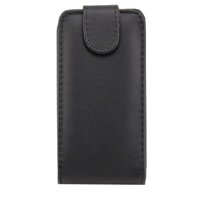 Vertical Flip Magnetic Snap Leather Case for Nokia Lumia 620(Black)