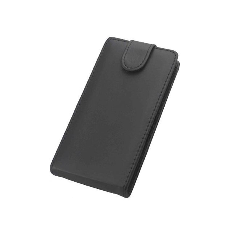 Vertical Flip Magnetic Snap Leather Case for Sony Xperia M2 / D2303 / D2305 / D2306(Black)