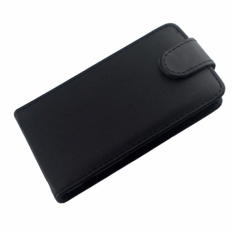 Vertical Flip Magnetic Snap Leather Case for Sony Xperia Z2 Compact(Black)