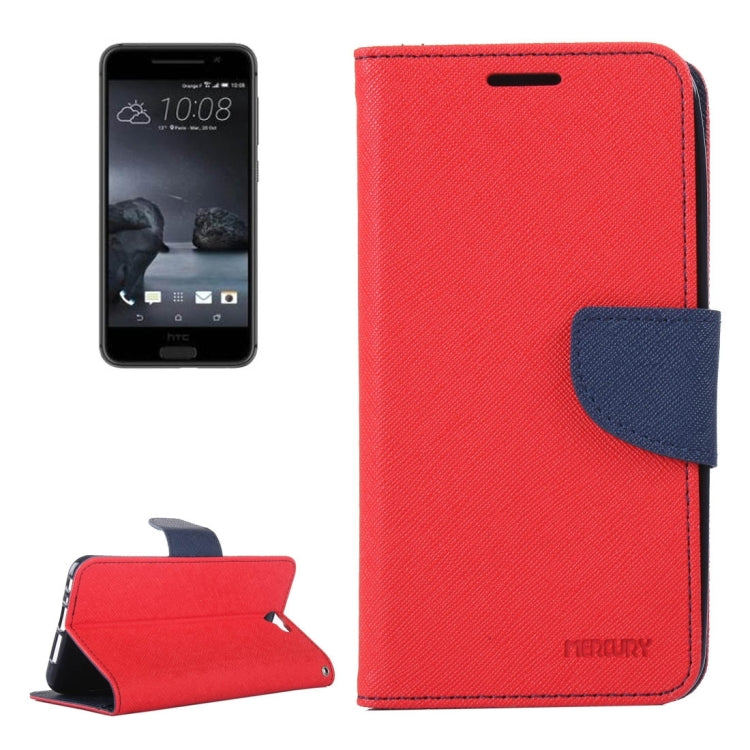 For HTC One A9 Color Matching Cross Texture Flip Leather Case with Holder & Card Slots & Wallet