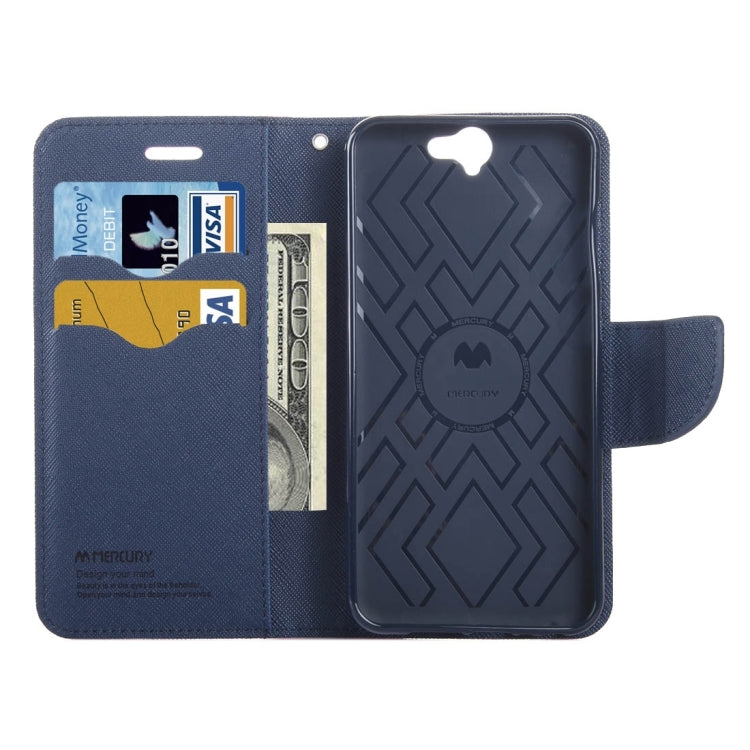 For HTC One A9 Color Matching Cross Texture Flip Leather Case with Holder & Card Slots & Wallet