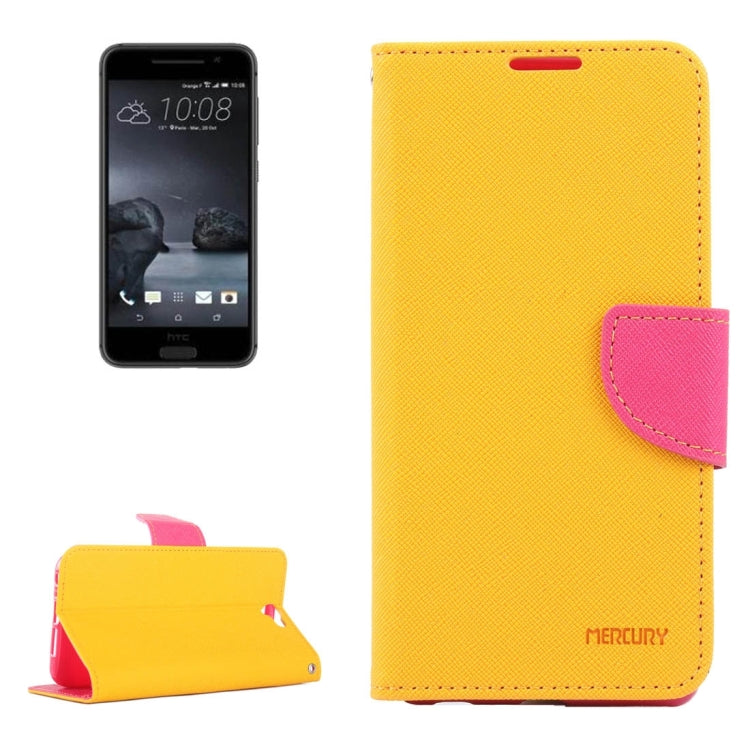 For HTC One A9 Color Matching Cross Texture Flip Leather Case with Holder & Card Slots & Wallet