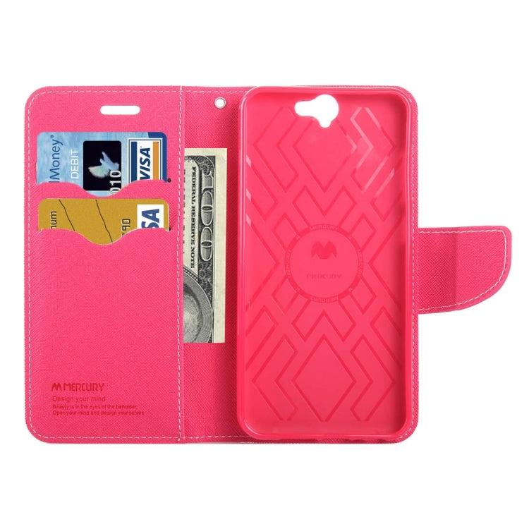 For HTC One A9 Color Matching Cross Texture Flip Leather Case with Holder & Card Slots & Wallet