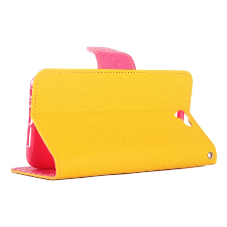 For HTC One A9 Color Matching Cross Texture Flip Leather Case with Holder & Card Slots & Wallet