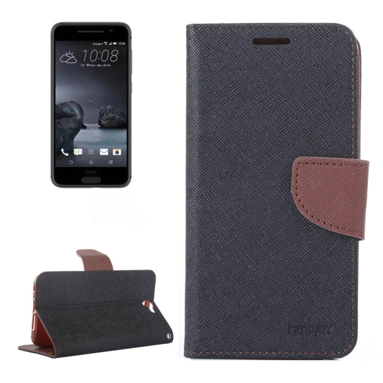 For HTC One A9 Color Matching Cross Texture Flip Leather Case with Holder & Card Slots & Wallet
