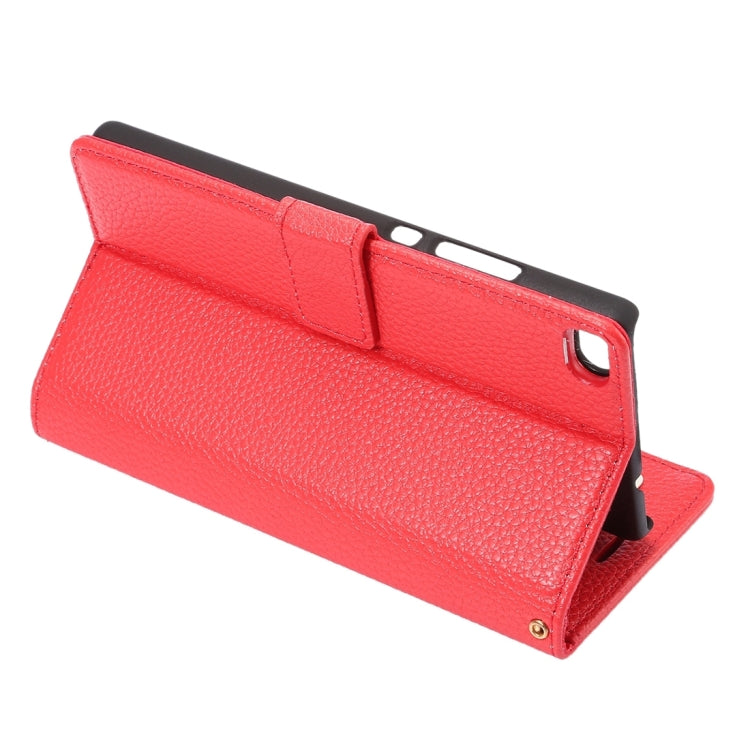 For Huawei  P8 Standard Edition, Litchi Texture Leather Case with Card Slots & Holder & Wallet & Photo Frame & Lanyard