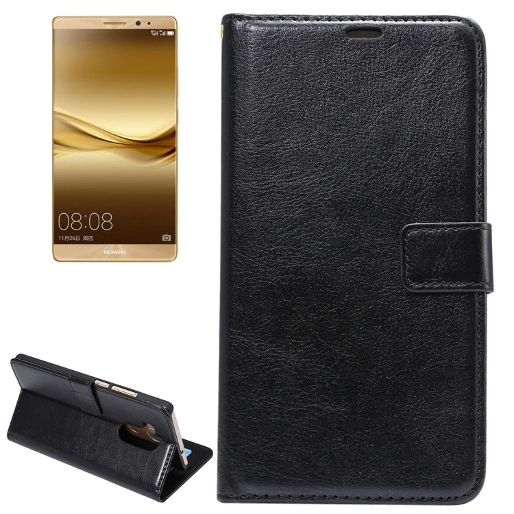 For Huawei  Mate 8 Crazy Horse Texture Horizontal Flip Leather Case with Card Slots & Holder & Wallet & Photo Frame & Lanyard